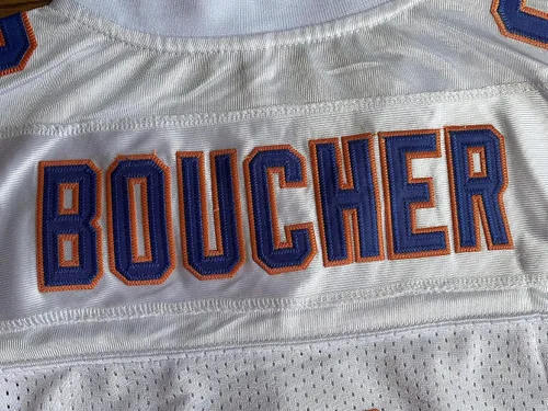 Vista 5 de The Waterboy #9 Bobby Boucher Adam Sandler 50th Anniversary Movie Mud Dogs Bourbon Bowl Football Jersey S-XXXL