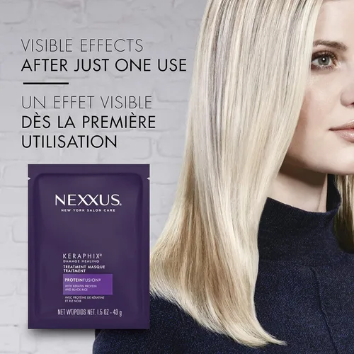Vista 5 de Nexxus Keraphix Second Step Severe Damage Mascarilla para el cabello, 1.5 onzas (paquete de 3)