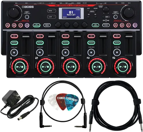 Vista 11 de Boss RC-1 Loop Station Paquete con cable de instrumento Gearlux, cable de conexión y púas