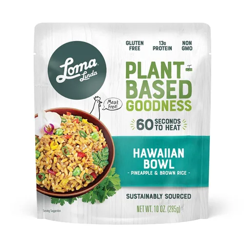 Vista 3 de Loma Linda - Solución completa de comidas a base de plantas de 10 onzas (cuenco hawaiano, paquete de 6)