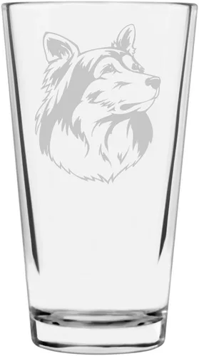 Vista 399 de Podenco Canario - Vaso de pinta de 16 onzas con temática de perro personalizado