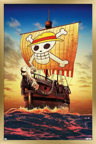 Vista 14 de Trends International Netflix One Piece - Póster de pared de una hoja, 14.72 x 22.37 pulgadas, versión enmarcada de caoba