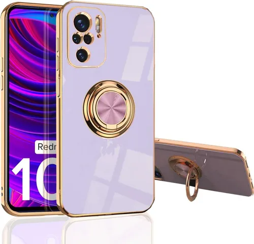 Vista 8 de MingWei XIAOMI Poco M5s/ Redmi Note 10/10s - Funda con soporte magnético de 360° para automóvil [tecnología de galvanoplastia] Funda de protección