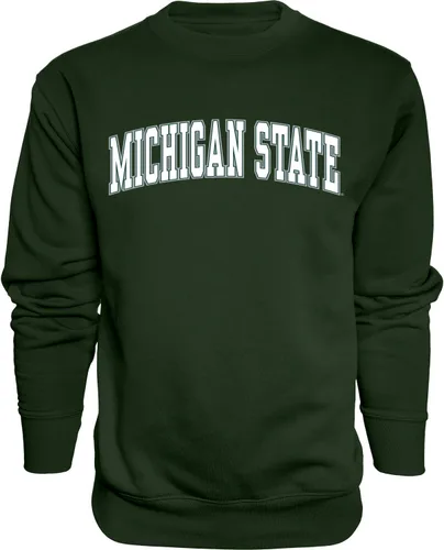 Vista 22 de Blue 84 NCAA sudadera de cuello redondo con arco y colores de equipo para hombre