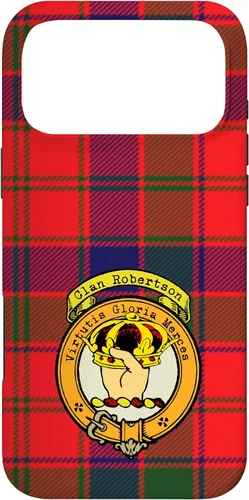 Vista 22 de Robertson Clan Scottish Crest and Tartan Case for iPhone 16