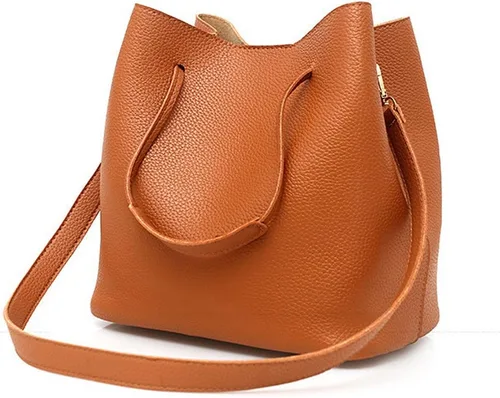 Vista 2 de Bolso de mano para mujer en bolsos de cuero, 4 unidades, bolsas Hobo para mujer, bolso de hombro para niñas, bolso de cuero sintético 2022