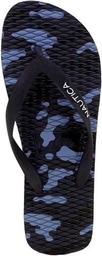Vista 4 de Nautica Chanclas para hombre, sandalias de playa, tobogán de barco, pantuflas de agua