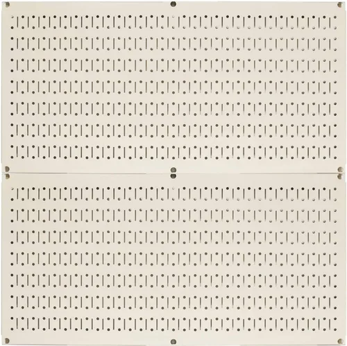 Vista 14 de Tablero horizontal para herramientas de garaje para pared, dos tablas de 32 pulgadas de ancho x 16 pulgadas de alto, fáciles de instalar Blanco