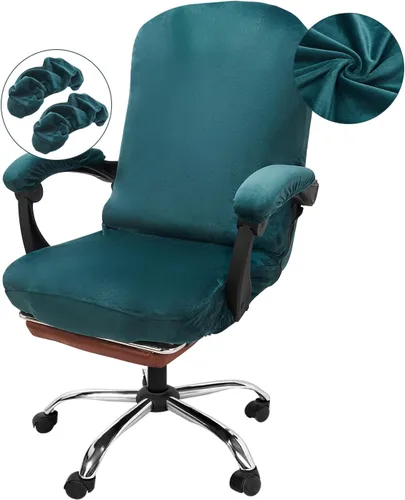 Vista 8 de NeColorLife Funda de asiento grande para silla de oficina de 19.7 a 26 pulgadas, funda elástica para sillas ejecutivas y de juegos, lavable