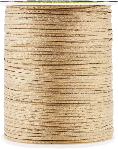 Vista 36 de Mandala Crafts Cordón de satén de cola de rattail de 0.02 in para nudos chinos de macramé