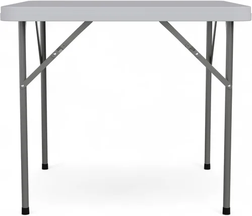 Vista 11 de Flash Furniture Mesas cuadradas de plástico plegables para eventos, juego de 12, color blanco granito