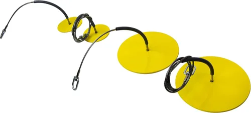 Vista 3 de Frontline Fall Protection DT602 Placa redonda de anclaje de 6 pulgadas con cable de 2 pies Cumple con OSHA y ANSI Punto de anclaje extraíble