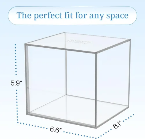 Vista 3 de CLEAN SKIN CLUB Caja de acrílico transparente para toallas limpias XL (NO incluidas), contenedor para 50 toallas limpias desechables XL, toallitas