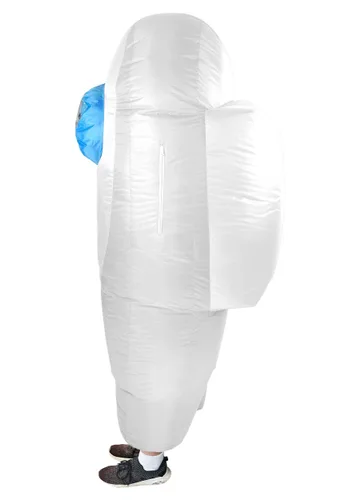 Vista 3 de Disfraz Infantil de Asesino Crewmate Sospechoso Blanco Multicolor