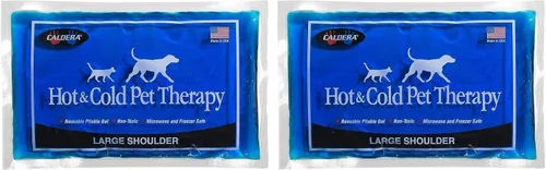 Vista 3 de Caldera Pet Therapy - Paquete de gel para hombro, grande, azul