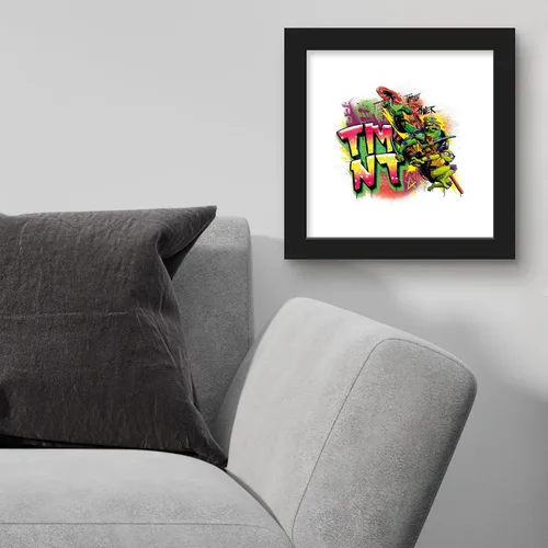 Vista 3 de Trends International Gallery Pops Nickelodeon Teenage Mutant Ninja Turtles: Mutant Mayhem - Póster de pared de graffiti de poder de tortuga, 12 x 12