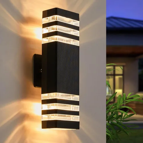 Vista 15 de LMP LED luz de pared cuadrada, luces al aire libre, cuerpo de aluminio impermeable, 3000k 5W con certificado ETL