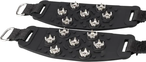 Vista 4 de FANBX F Crampon Traction Tacos antideslizantes de tracción para crampones, picos de 7 puntos para calzado para caminar, trotar, senderismo