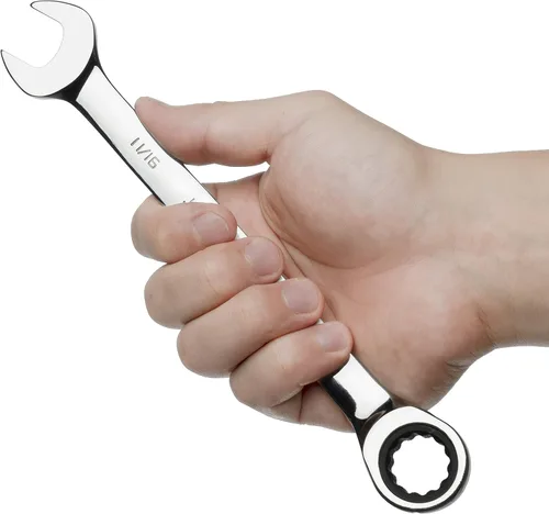 Vista 5 de Jetech Llave combinada de trinquete de 11/16 pulgadas (paquete de 10), llaves de engranajes de grado industrial con diseño de 12 puntos, trinquete