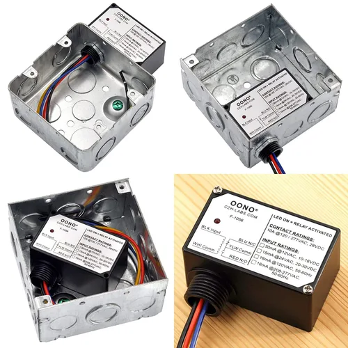 Vista 4 de Módulo de relé de potencia SPDT de 10 A, carcasa de plástico y precableado (AC/DC 12 V)