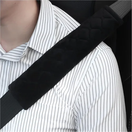 Vista 6 de Turcee 2 PCS fundas para cinturón de seguridad de automóvil, cojín suave para cinturón de seguridad, antifricción para una conducción cómoda