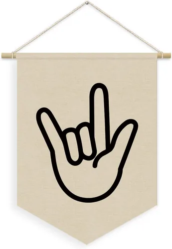 Vista 19 de Decoración para Habitación de Niño, Bandera de Lienzo Negro de Larga Duración para Guardería Sala de Juegos Decoración para Dormitorio de Niños