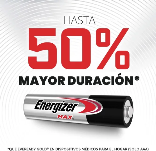 Vista 3 de Energizer MAX - Baterías AAA (paquete de 8), pilas alcalinas triple A