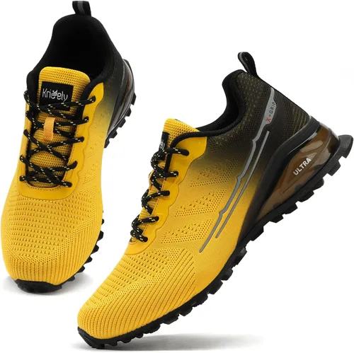 Vista 6 de Kricely Tenis de correr para hombre, para caminar, senderismo, tenis para hombre, tenis cruzado, tenis al aire libre, calzado casual