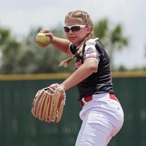 Vista 5 de MARUCCI Acadia Fastpitch Glove Series, 45A5 - Lanzador trenzado de 12 pulgadas para mano izquierda