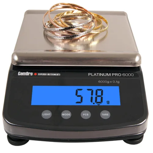 Vista 9 de GemOro Platinum PRO1601 Báscula portátil duradera y precisa para encimera Herramienta de precisión digital con lectura profesional experta