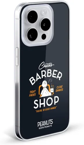 Vista 2 de Head Case Designs Carcasa rígida con licencia oficial de Peanuts Charlie Brown Chuck Barber Shop compatible con Apple iPhone 7/8/SE 2020 y 2022