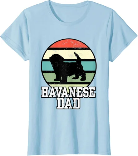 Vista 4 de Camiseta Havanese Dad I Retro Havanese