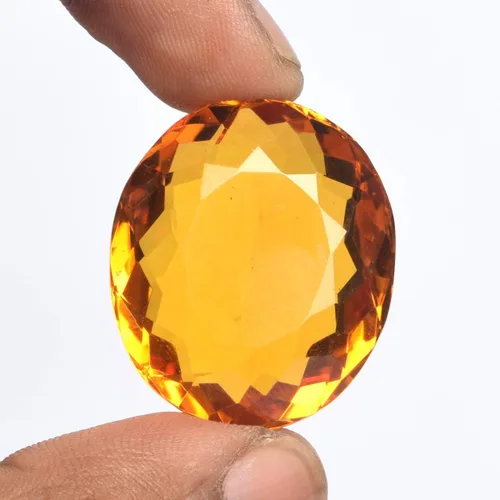 Vista 2 de GEMHUB Piedra preciosa suelta de citrino amarillo, Gema, amarillo (Brazilian - Yellow Citrine)