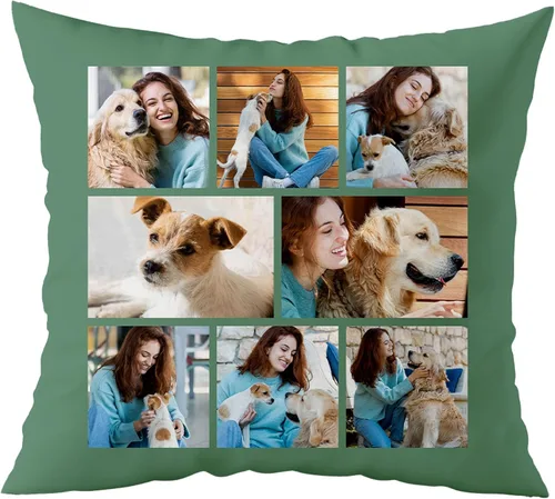 Vista 9 de Fabric Textile Products Almohada personalizada - Fabricada en EE. UU. - Almohadas personalizadas con imágenes o texto - Almohada de sofá - Regalo