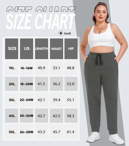 Vista 5 de COOTRY Pantalones deportivos con forro polar para mujer, talla grande, para entrenamiento, atléticos, pantalones de forro polar, ropa de invierno