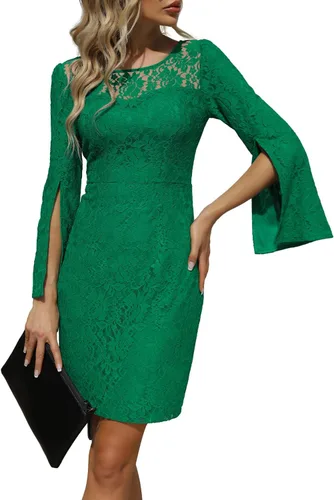 Vista 2 de Vestido de cóctel para mujer, bodas como invitada, vestido formal de lentejuelas para fiesta de noche, vestidos de lentejuelas delgados de cola