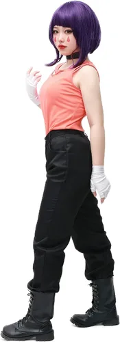 Vista 5 de C-ZOFEK Disfraz de héroe de cosplay de Jiro Kyoka, Negro