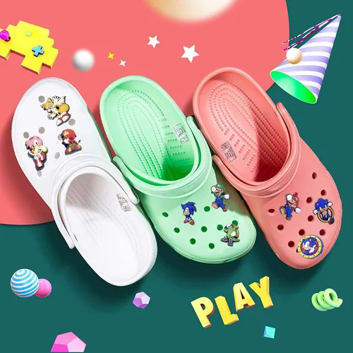 Vista 6 de aianhe Juego de 25 dijes para zapatos accesorios de decoración para zuecos sandalias pulseras pantuflas decoración para niños niñas recuerdos