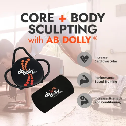 Vista 2 de AB Dolly Plus Core Abdominal Training Stimulator System Portable Home Gym Ab Muscle Workout Equipment Trainer Machine for All Fitness Levels
