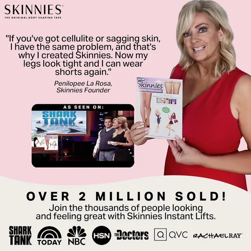 Vista 7 de Skinnies Instant Lifts - Cinta adhesiva para abdominoplastia patentada, fabricada en Estados Unidos, para vientre delgado de 3 a 4 pulgadas al