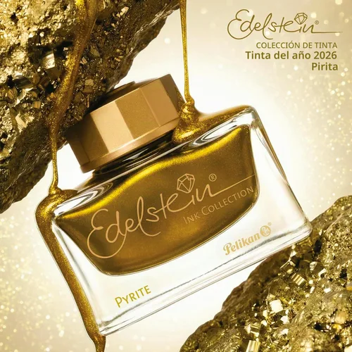 Vista 3 de Pelikan Tinta para botellas Edelstein 1.7 fl oz (2026 Edición Limitada Pirita)