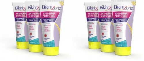 Vista 8 de Bikini Zone Set combinado de gel de afeitado relajante, tamaño completo de 5 onzas y 3 minis de viaje de 1 onza