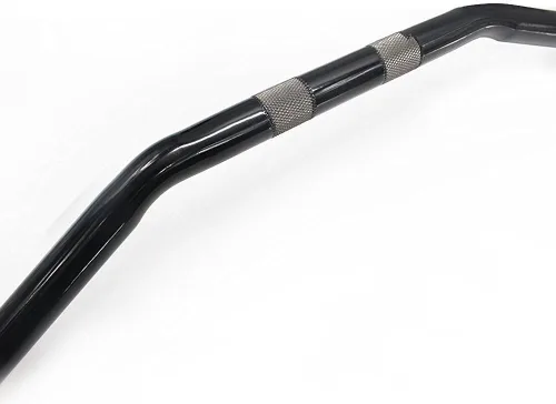 Vista 2 de Hierro universal de manillar de barra de arrastre de 1 pulgada de diámetro [negro] Compatible con modelos H-D Sportster y Big
