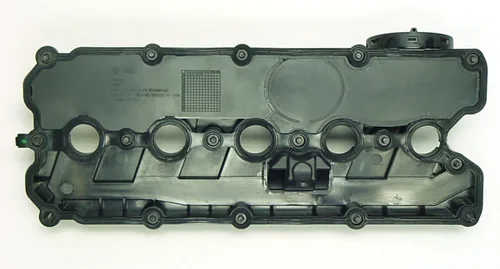 Vista 2 de Volkswagen 07K-103-469-L tapa de válvulas para 5 cilindros de 2.5 l con tornillos y junta