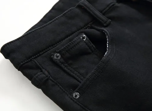 Vista 4 de FREDD MARSHALL - Jeans elásticos y ajustado para hombre con forro polar