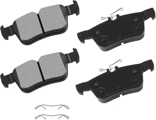 Vista 16 de Cciyu D627 Kit de 4 piezas de pastillas de freno cerámicas traseras 1994-2004 para Ford Mustang