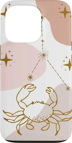 Vista 10 de Cancer Celestial Zodiac Sign Constellation Pastel Aesthetic Case for iPhone 17