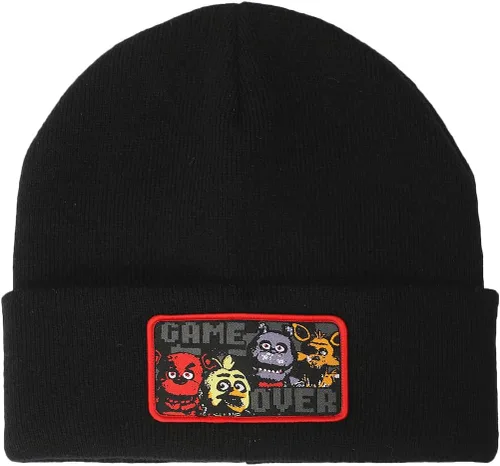 Vista 3 de Five Nights at Freddy's Game Over - Gorro de punto unisex negro