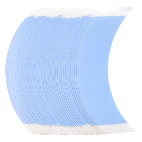 Vista 8 de Tiras de cinta para pelucas, 36 piezas, cinta adhesiva transparente de doble cara, para peluca de encaje, peluca de Toupee (contorno A)