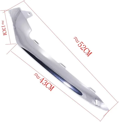Vista 4 de Moldura cromada para parachoques delantero, lado del conductor, A2128852774, compatible con Mercedes Benz Clase E 2014-2016, W212, E250, E350, E400